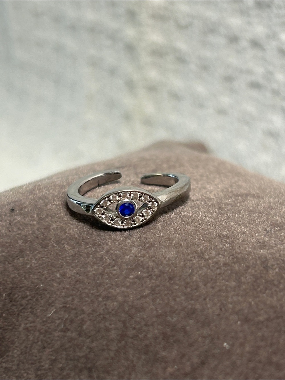 Evil Eye 🧿 Sterling Toe or Midi Ring